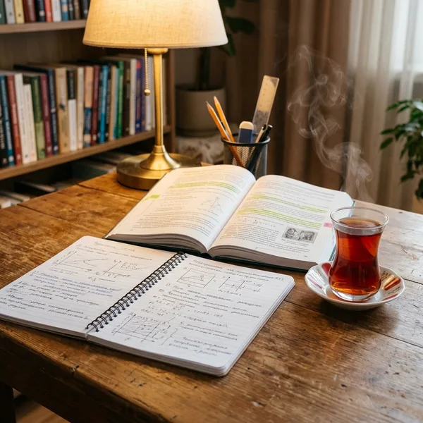 Çok yorma kendini, çay da koydum